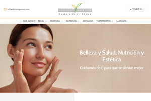 <strong>Nutrición y Estética www.doctoragomez.com<span></span></strong><i>→</i>